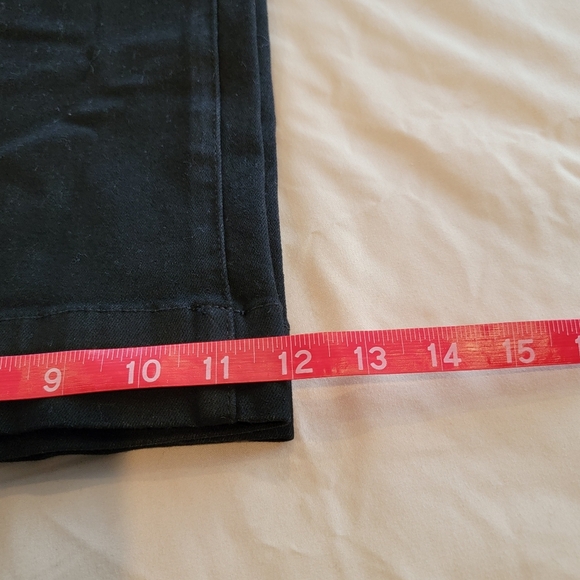 La Joie Wide Leg Black Denim Jeans Size 8 - Picture 5 of 6